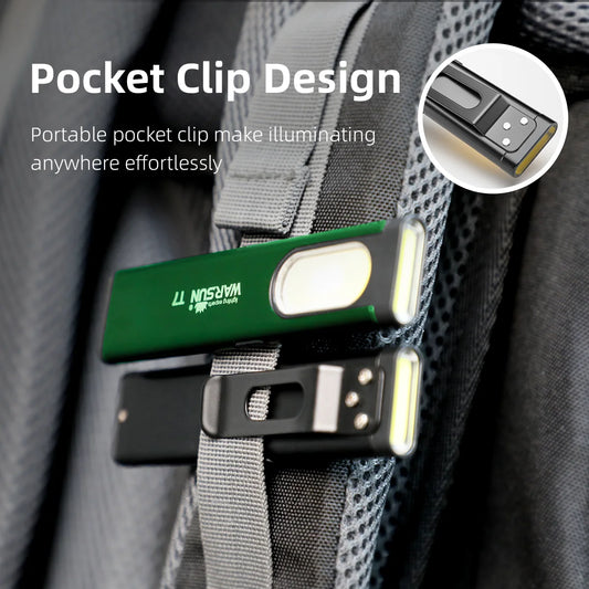 Warsun T7 Latest LED Keychain Flashlight  450Lm Portable Mini Torch Light Pocket Lantern Flood Work Light With Magnet